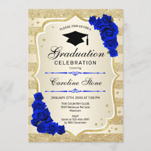 Invitation de la fête de graduation - Gold Royal B