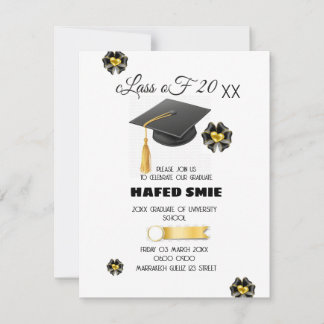 Invitation de la fête de graduation Modèle Editabl
