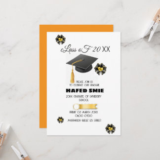 Invitation de la fête de graduation Modèle Editabl