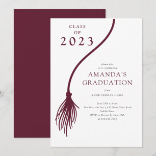 Invitation de la fête de graduation moderne de la 