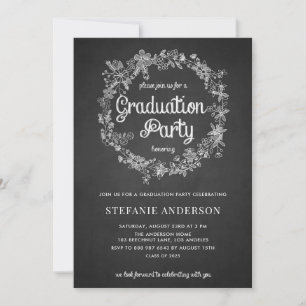 Invitation de la fête de graduation - Panneau de m