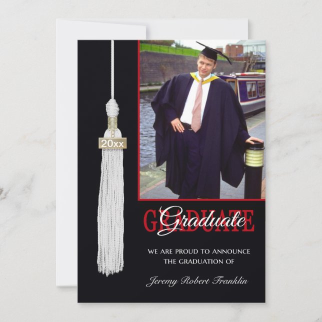 Invitation de la fête de graduation personnalisée  (Devant)