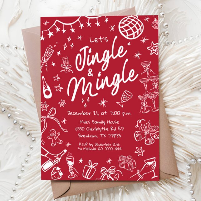 Invitation de la fête de Jingle et Mingle, fête de (Créateur téléchargé)