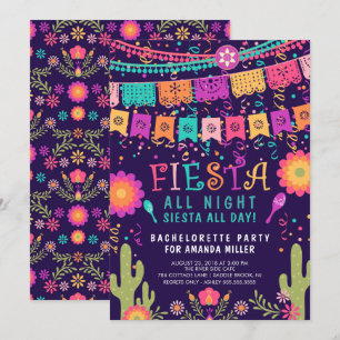 Invitation de la fête de la bachelorette toute la 