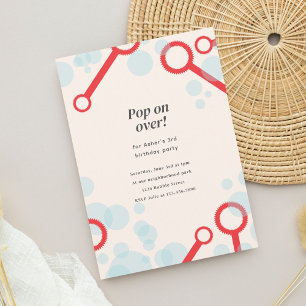 Invitation de la fête de la bulle