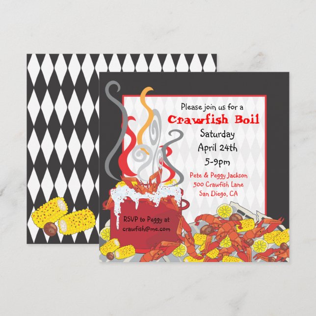 Invitation de la fête de la Chaudière (Devant / Derrière)