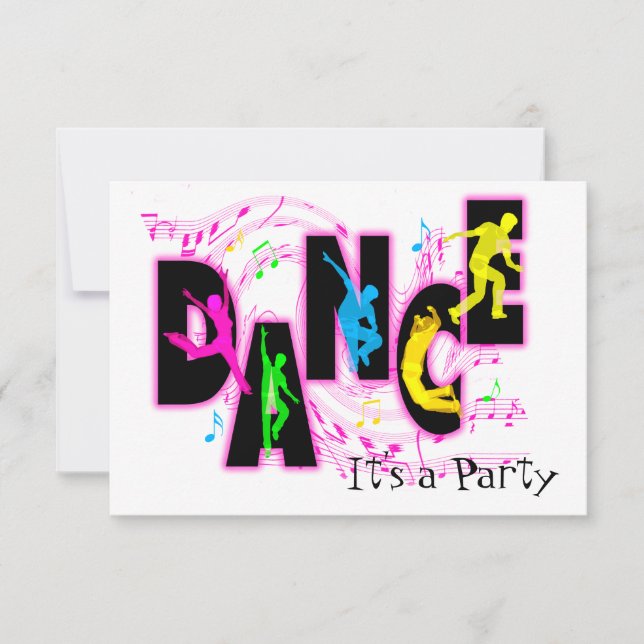 Invitation de la fête de la danse (Devant)