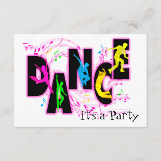 Invitation de la fête de la danse