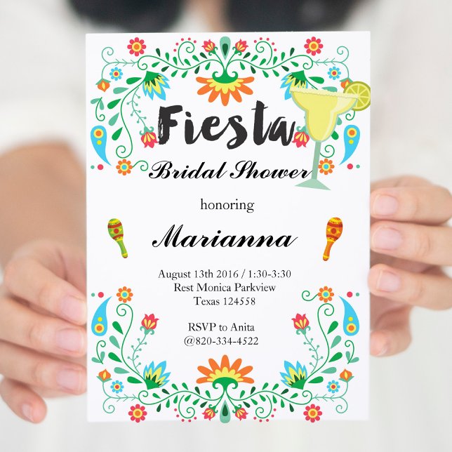 Invitation de la fête de la Fiesta mexicaine (Créateur téléchargé)