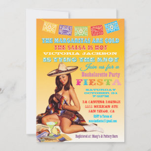 Invitation de la fête de la Fiesta mexicaine