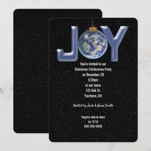 Invitation de la fête de la joie de Noël