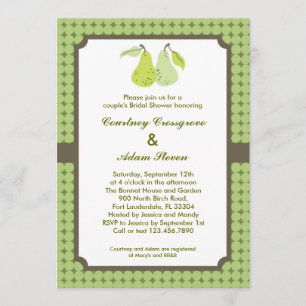 Invitation de la Fête de la mariée du couple