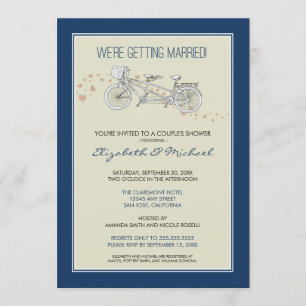 Invitation de la Fête de la mariée du couple