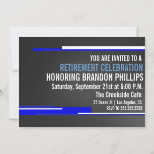 Invitation de la fête de la retraite masculine mod