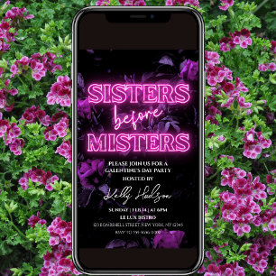 Invitation de la fête de la Saint-Galentin Pink Ne