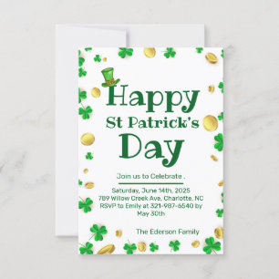 Invitation de la fête de la Saint-Patrick