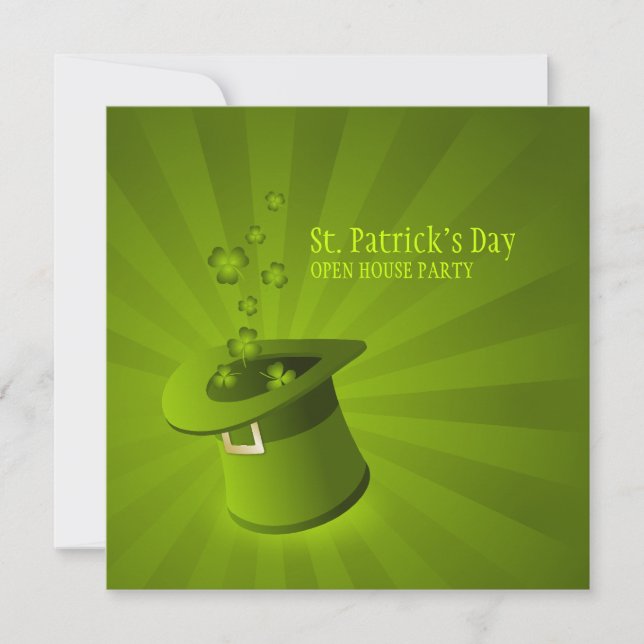 Invitation de la fête de la Saint Patrick (Devant)