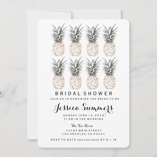 Invitation de la fête de l'ananas (Devant)