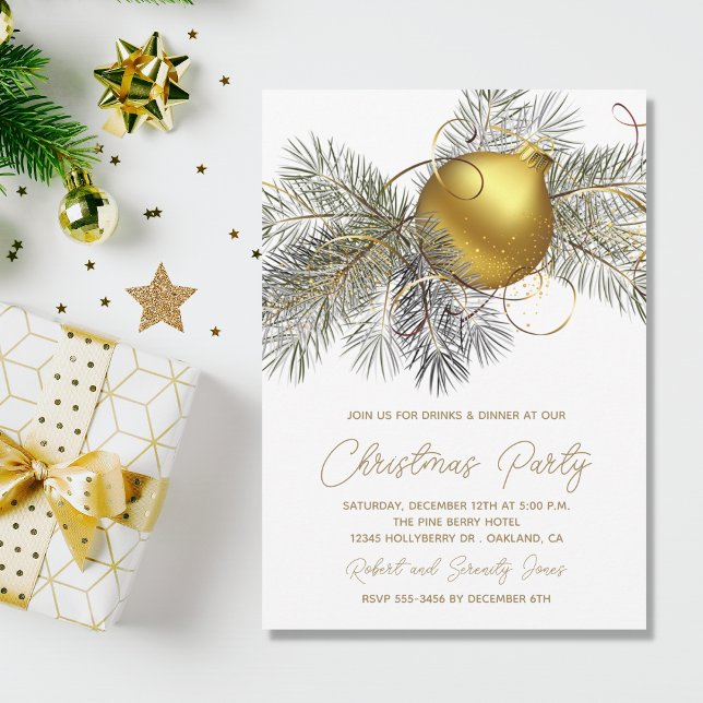 Invitation de la fête de l'arbre de Noël (Créateur téléchargé)