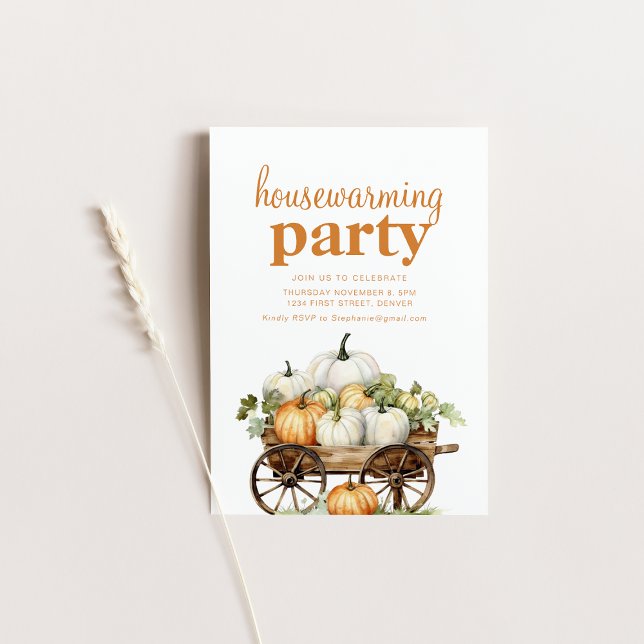 Invitation de la fête de l'automne avec Citrouille (Créateur téléchargé)