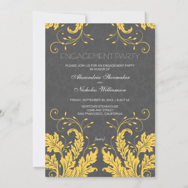 Invitation de la Fête de l'engagement floral moder (Devant)