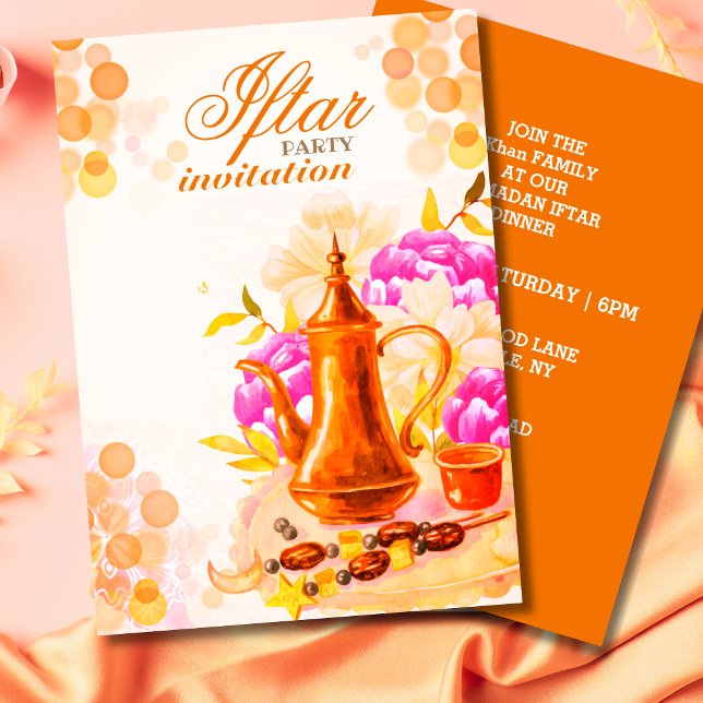 Invitation de la fête de l'Iftar (Créateur téléchargé)