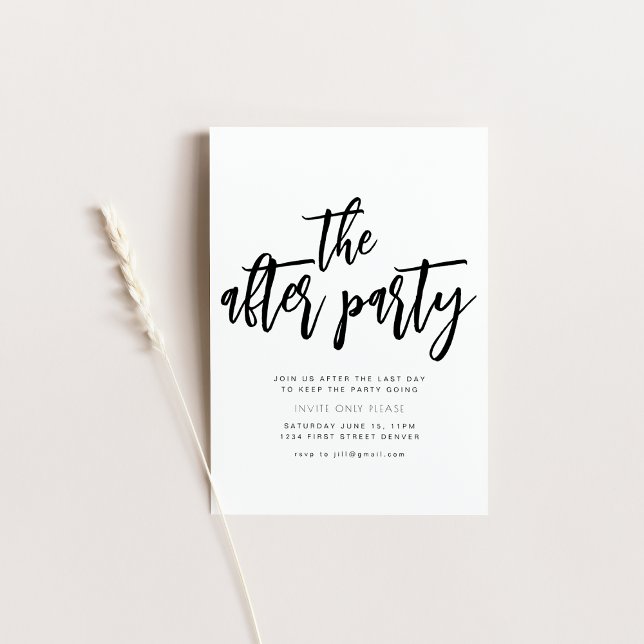 Invitation de la fête de mariage de l'après (Créateur téléchargé)