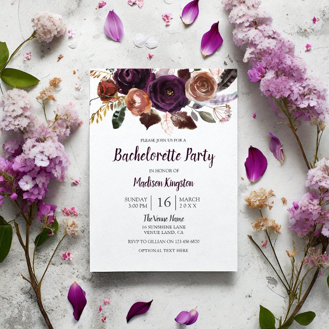 Invitation de la fête de marionnettes et fleurs vi (Créateur téléchargé)