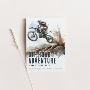 Invitation de la fête de moto Off Road Adventure