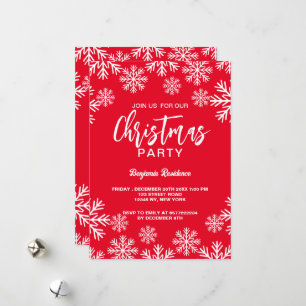 Invitation de la fête de Noël