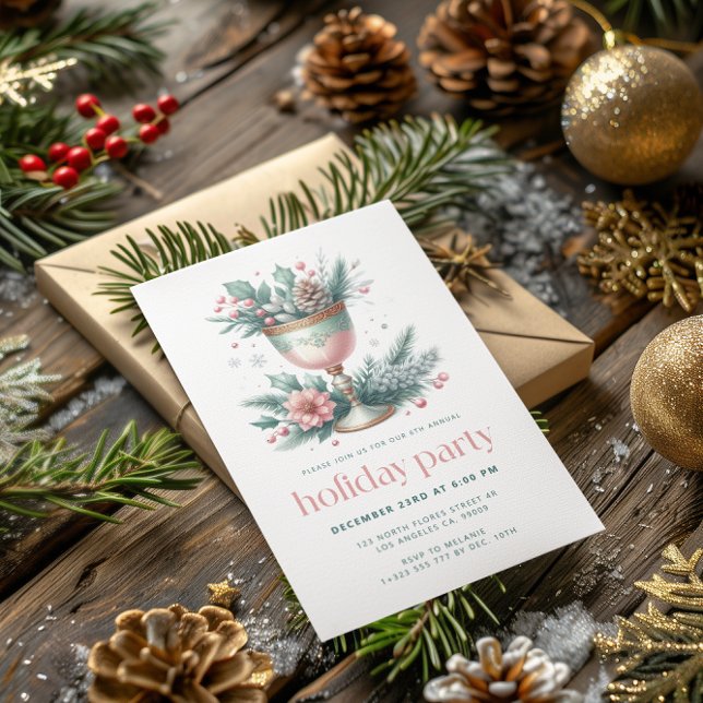 Invitation de la fête de Noël à la Monnaie Festive (Créateur téléchargé)