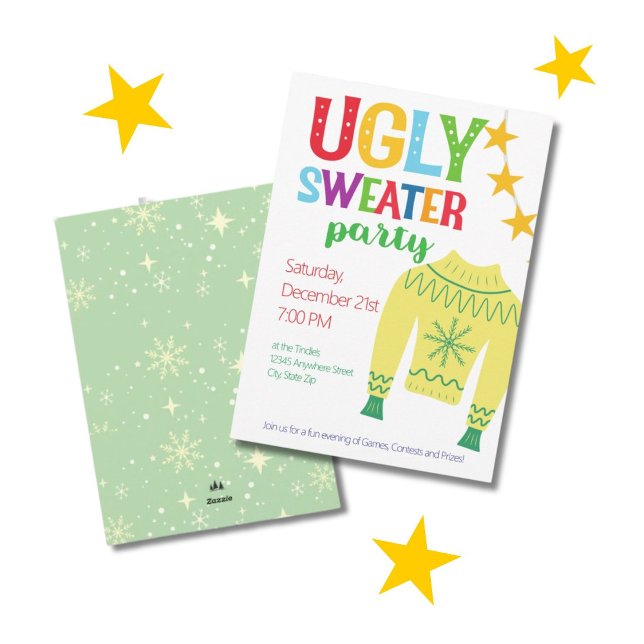 Invitation de la fête de Noël de vacances rétro (Créateur téléchargé)