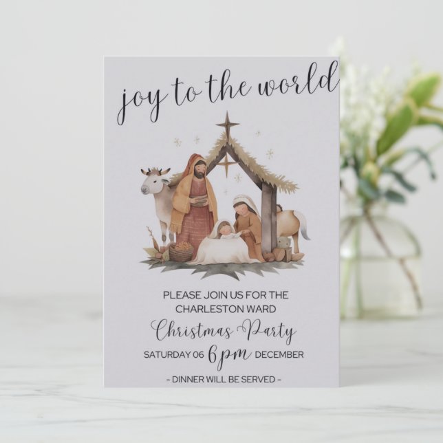 Invitation de la fête de Noël du LDS (Debout devant)