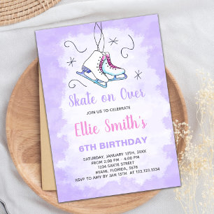 Invitation de la fête de patinage d'hiver pour fil