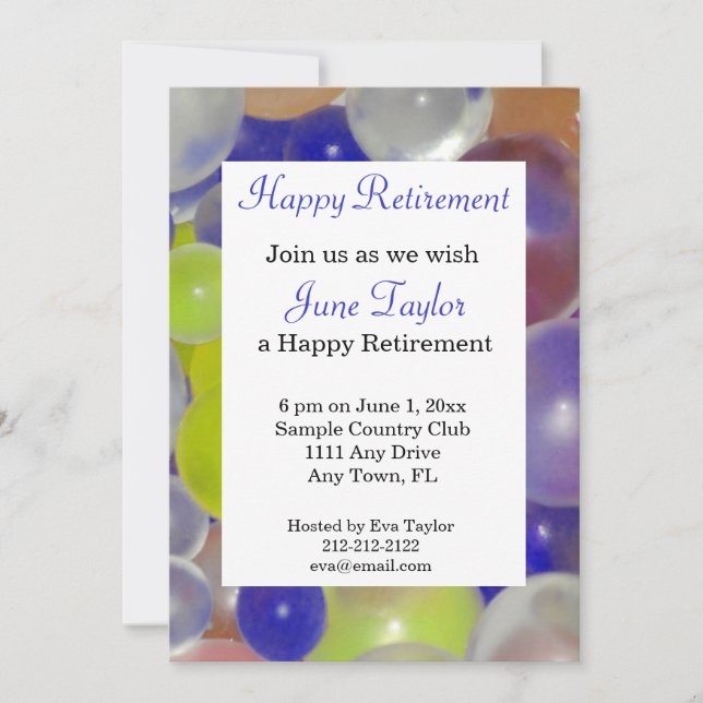 Invitation de la fête de retraite des ballons colo (Devant)