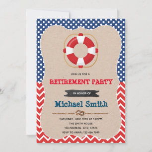 Invitation de la fête de retraite nautique