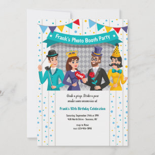 Invitation de la fête de stand de photos