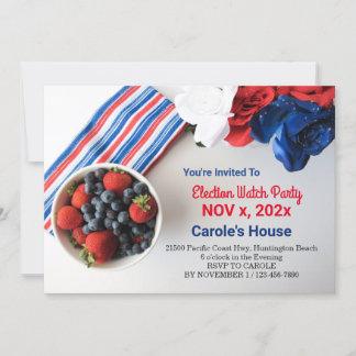 Invitation de la fête de veille électorale