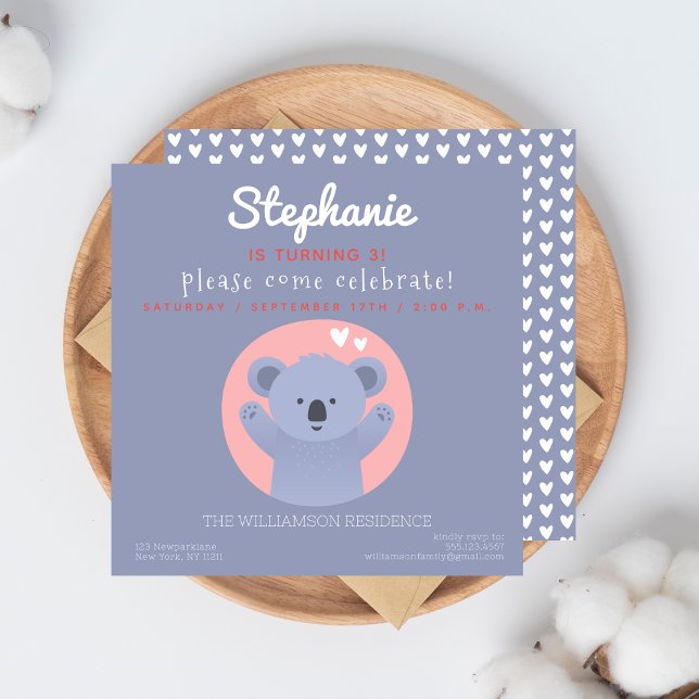 Invitation de la fête des Anniversaires de enfants (Créateur téléchargé)