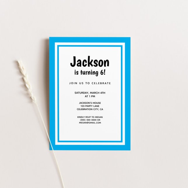 Invitation de la fête des Anniversaires de enfants (Créateur téléchargé)