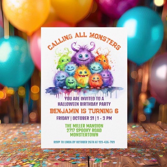 Invitation de la fête des Anniversaires de enfants (Créateur téléchargé)