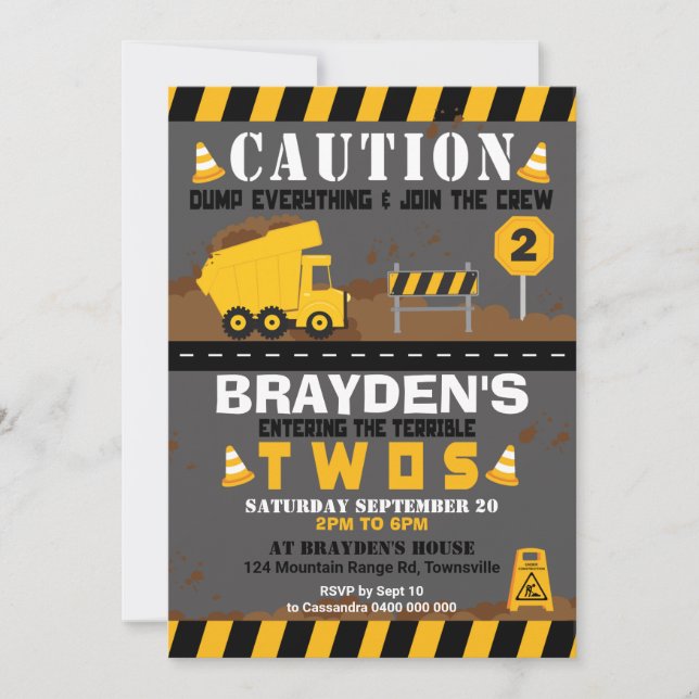 Invitation de la fête des camions à vidange 2e ann (Devant)