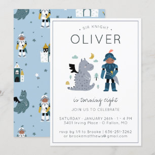 Invitation de la fête des Chevaliers et Dragons