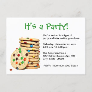 Invitation de la fête des cookies