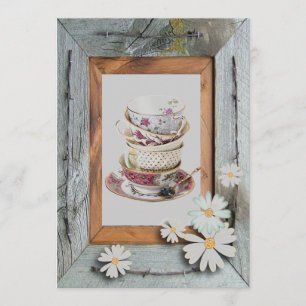 Invitation de la Fête des mariées de thé de pays v
