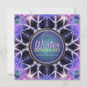 Invitation de la Fête des mariées magique d'hiver