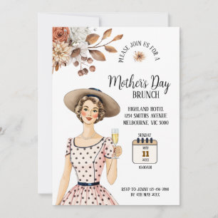 Invitation de la Fête des Mères - Dame avec Casque