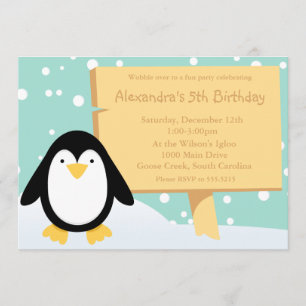 Invitation de la fête des pingouins