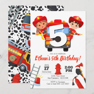 Invitation de la fête des pompiers