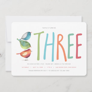 Invitation de la fête des trois oiseaux